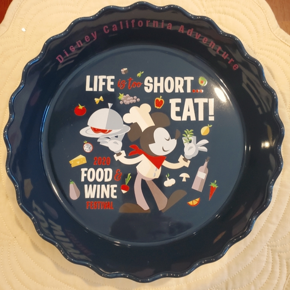 DISNEY Food & wine festival tart/pie baking dish